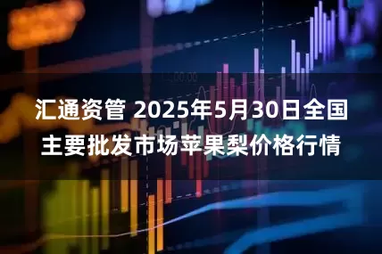 汇通资管 2025年5月30日全国主要批发市场苹果梨价格行情