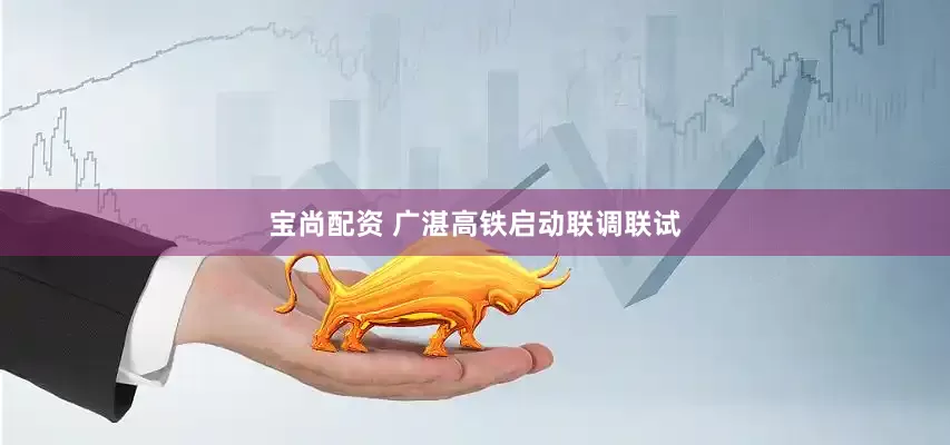 宝尚配资 广湛高铁启动联调联试
